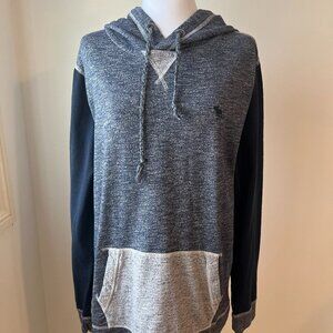 🪻Abercrombie & Fitch Sweatshirt (hoodie) Navy Grey Sz L